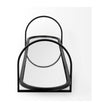 Mercana Evianna Mirrored W/Black Metal Frame Tray