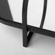 Mercana Evianna Mirrored W/Black Metal Frame Tray