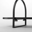 Mercana Evianna Mirrored W/Black Metal Frame Tray