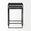 Mercana Kasey Galvanized Metal Nesting Accent Tables- Set of 2