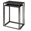 Mercana Kasey Galvanized Metal Nesting Accent Tables- Set of 2