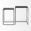 Mercana Kasey Galvanized Metal Nesting Accent Tables- Set of 2