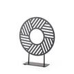 Mercana Micra Matte Black Metal Decorative Object on a Stand