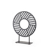 Mercana Micra Matte Black Metal Decorative Object on a Stand