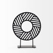 Mercana Micra Matte Black Metal Decorative Object on a Stand