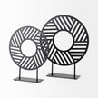 Mercana Micra Matte Black Metal Decorative Object on a Stand