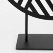 Mercana Micra Matte Black Metal Decorative Object on a Stand