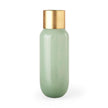 Mercana Minty Green Glass Vase W/Matte Gold Metal Neck Cuff Clearance