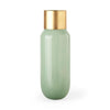 Mercana Minty Green Glass Vase W/Matte Gold Metal Neck Cuff Clearance