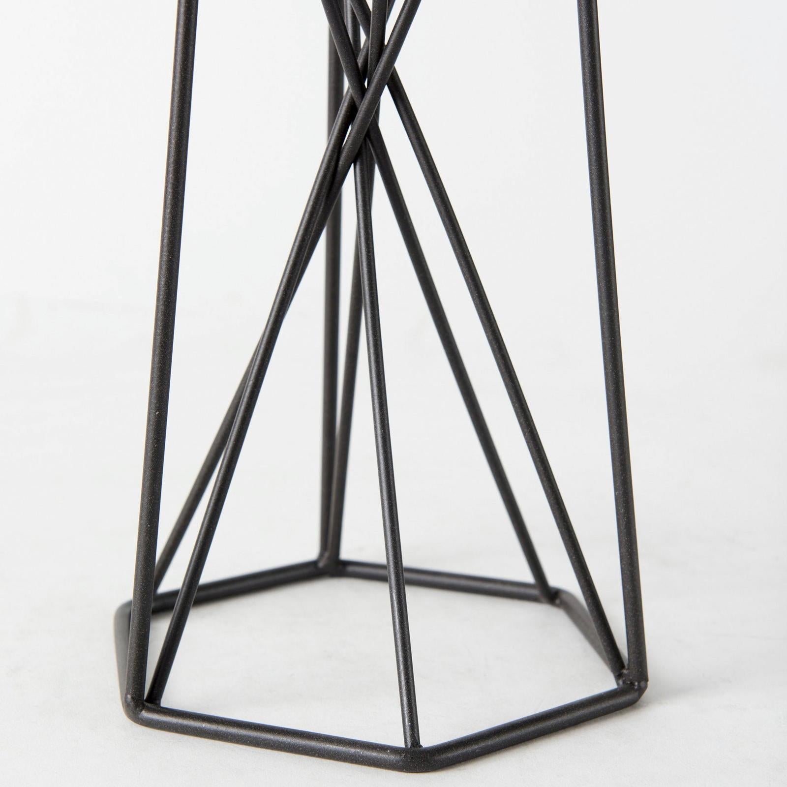 Mercana Sixx Antiqued Metal Hexagonal Table Candle Holder Clearance