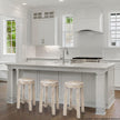 Mercana Brahma White Washed Wood Stool