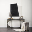 Mercana Zahavi Grey-toned Hair-on-hide Ottoman