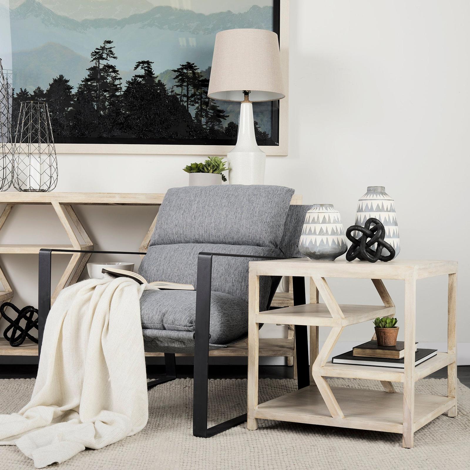 Mercana Guilia Metal Frame Sling Accent Chair Clearance