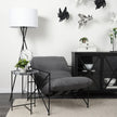 Mercana Leonidas Metal Frame Accent Chair