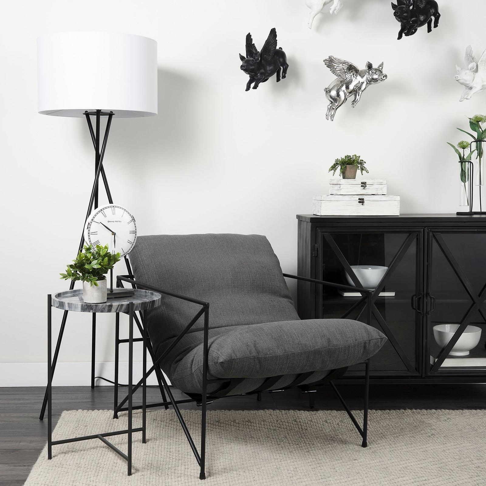 Mercana Leonidas Metal Frame Accent Chair