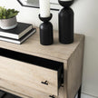 Mercana Ciara Beige Fir Veneer 2 Drawer Accent Cabinet Clearance