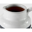 Mercana Harmon White w/ Charcoal Stripes Ceramic Jug