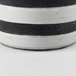 Mercana Harmon White w/ Charcoal Stripes Ceramic Jug