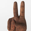 Mercana Pacem Natural Wooden Carved Peace Sign Hand