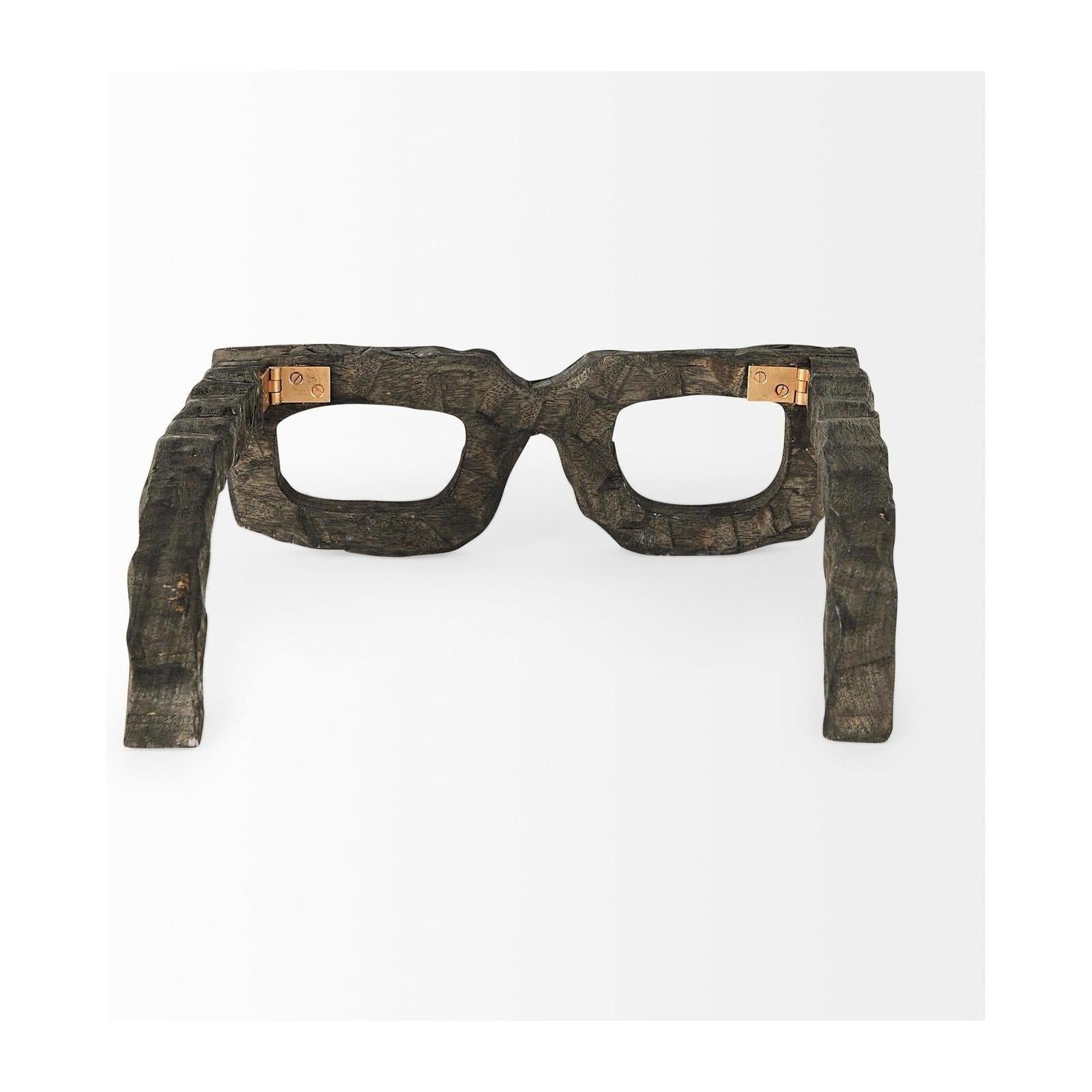 Mercana Elliot Brown Wooden Eyeglasses