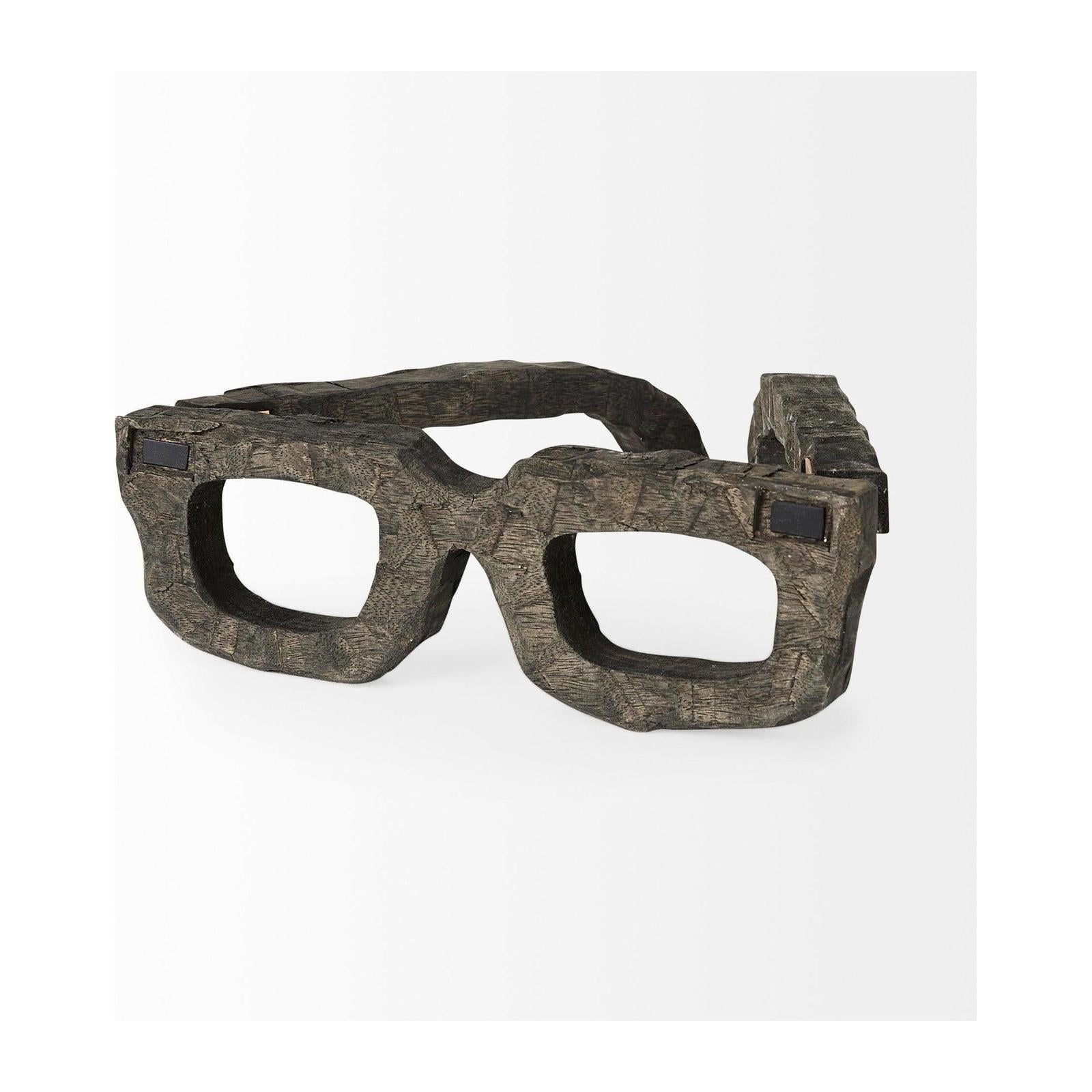 Mercana Elliot Brown Wooden Eyeglasses