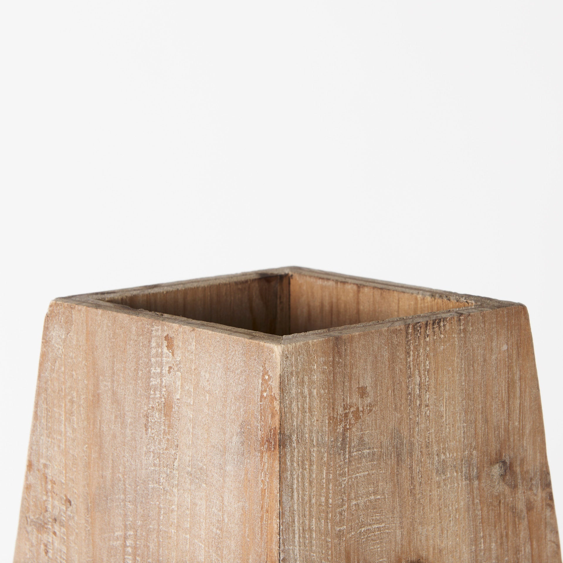 Mercana Allen Natural Wooden Base Oval Vase