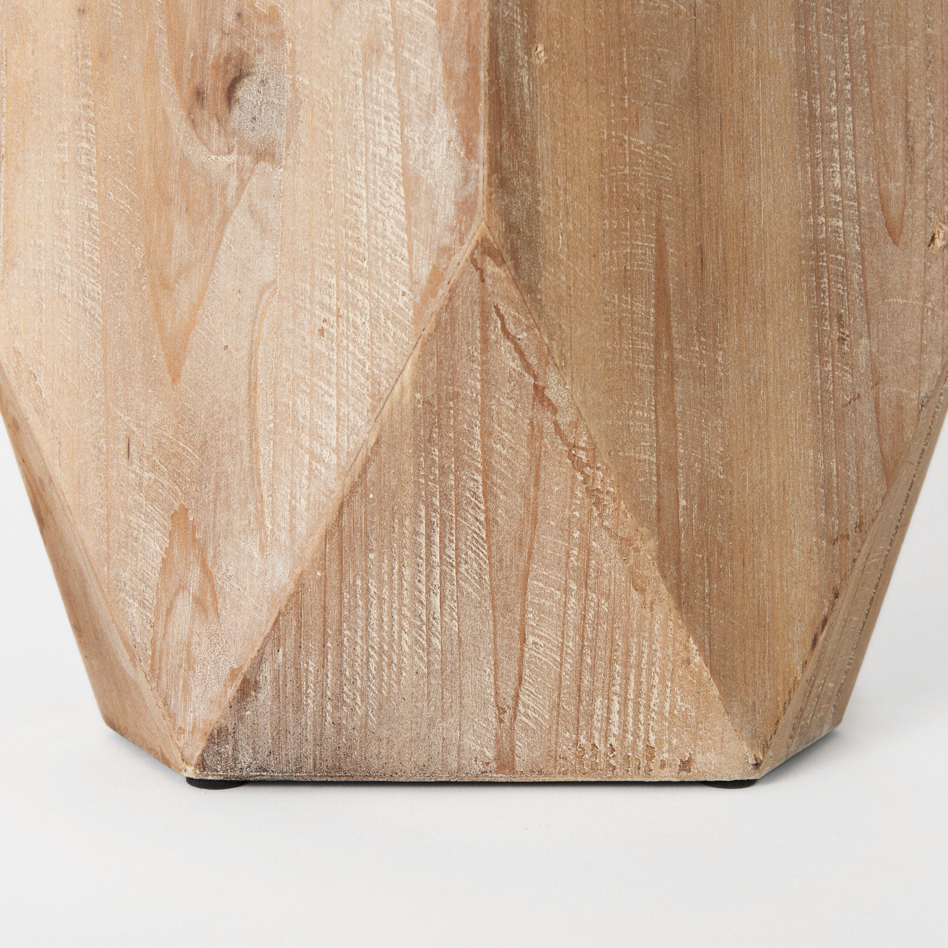 Mercana Allen Natural Wooden Base Oval Vase