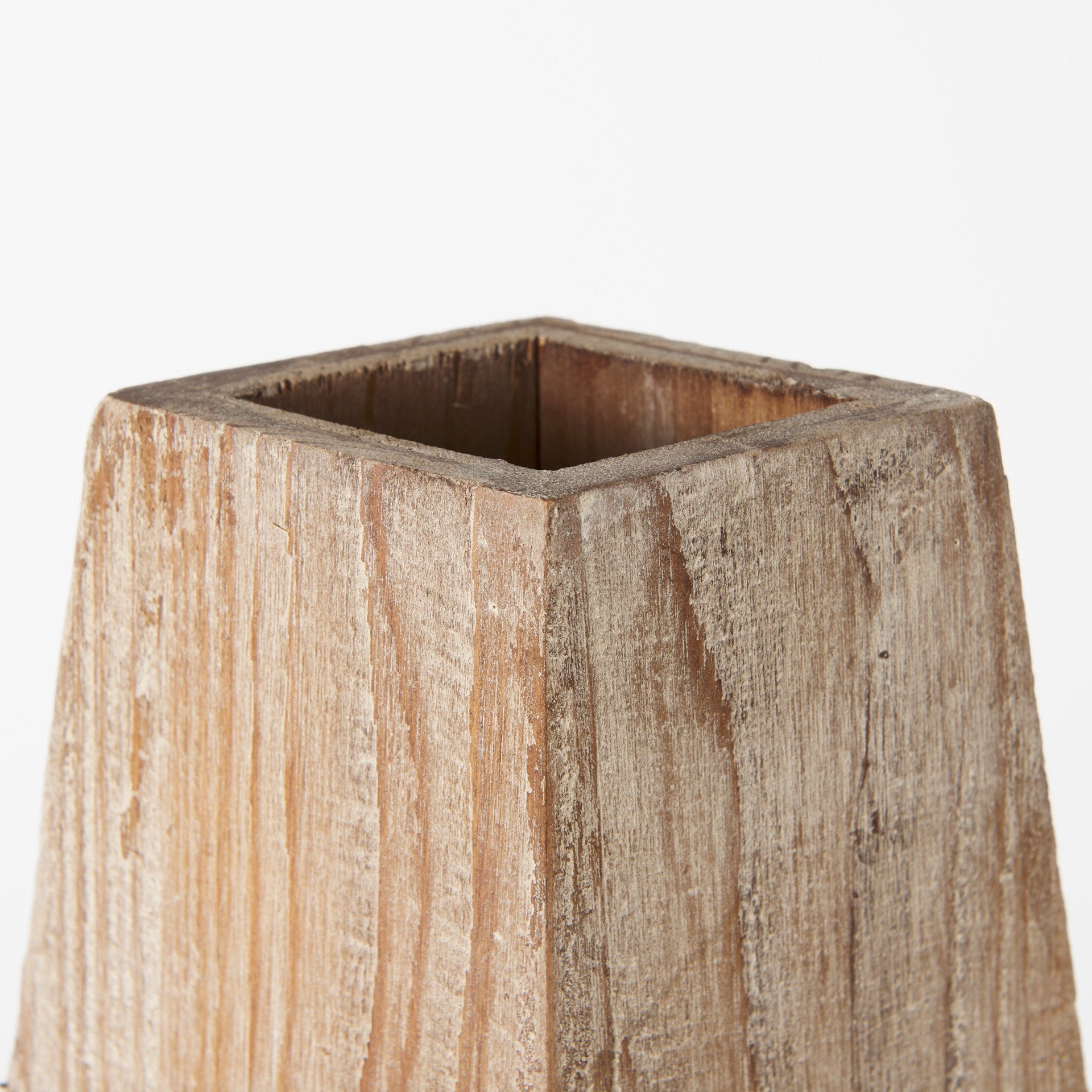 Mercana Allen Natural Wooden Base Oval Vase