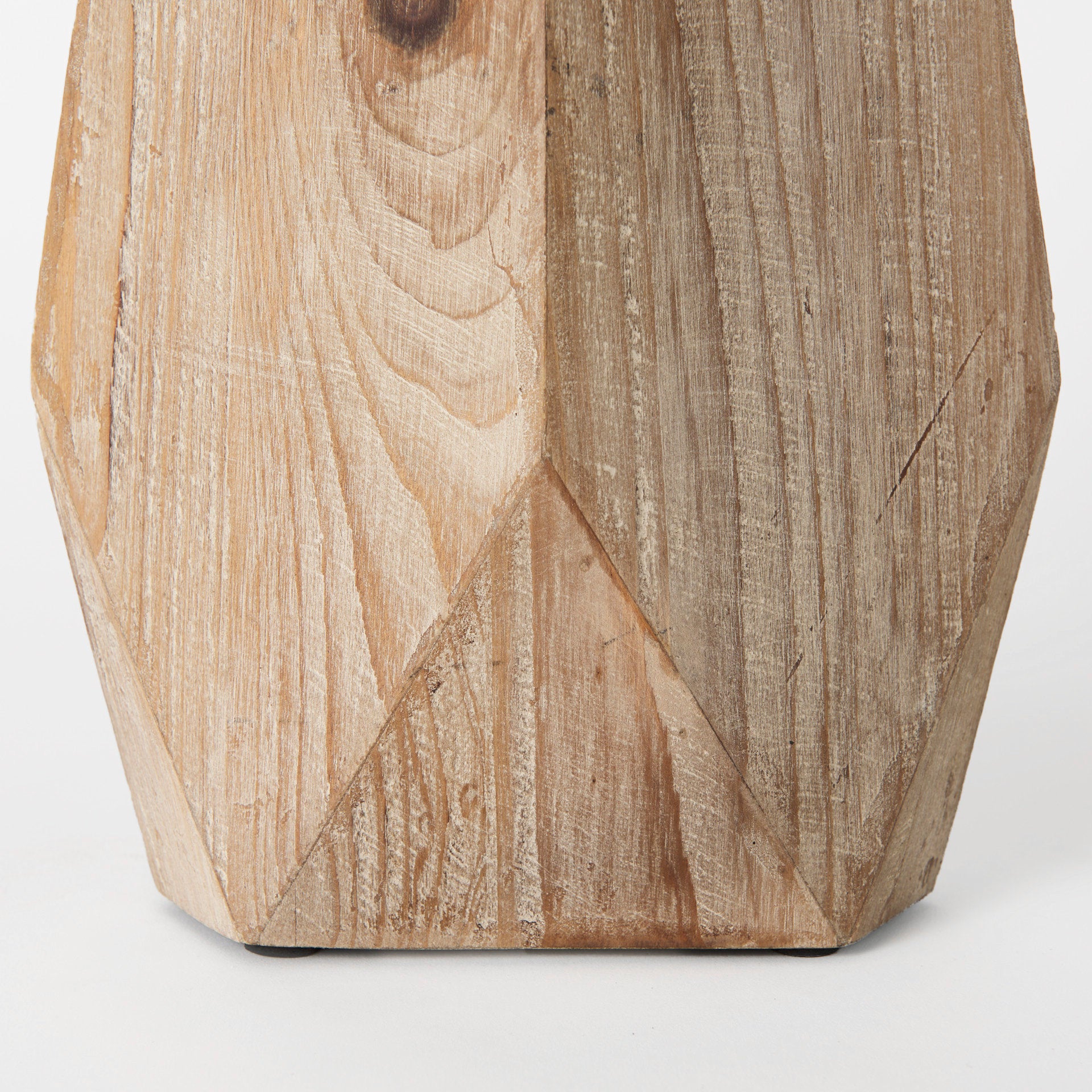 Mercana Allen Natural Wooden Base Oval Vase
