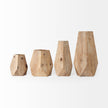 Mercana Allen Natural Wooden Base Oval Vase
