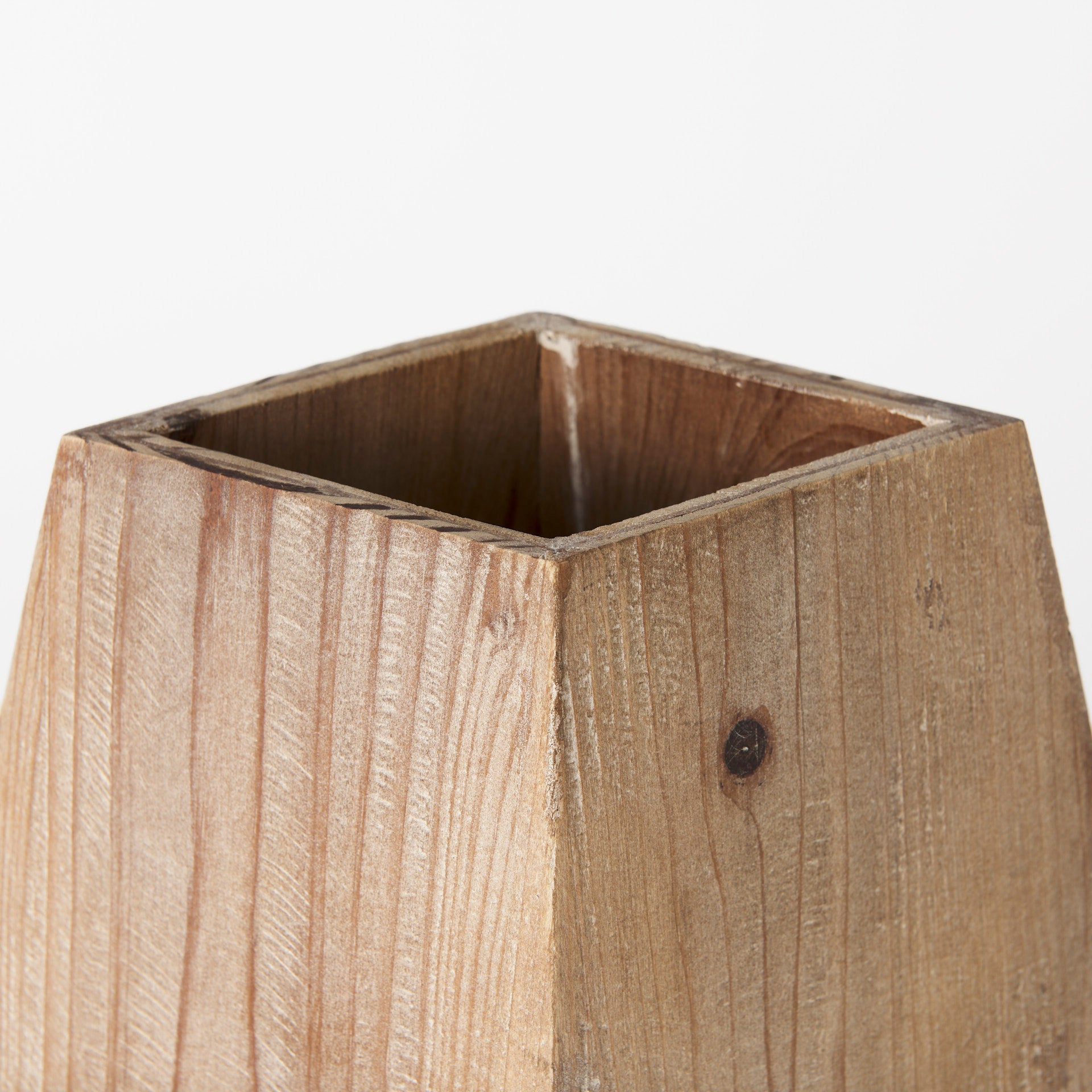 Mercana Allen Natural Wooden Base Oval Vase