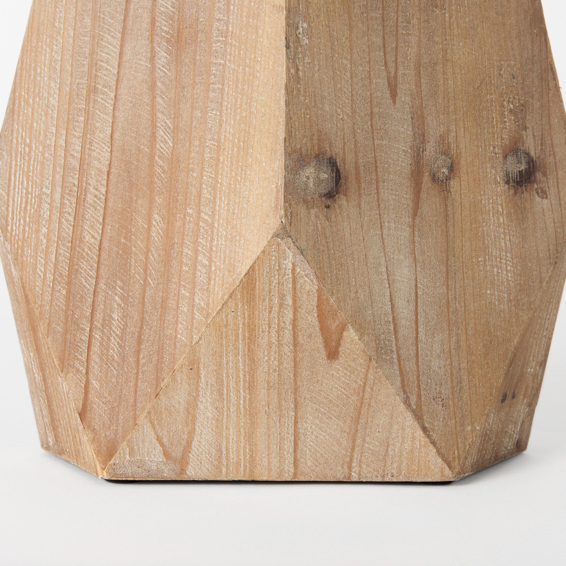 Mercana Allen Natural Wooden Base Oval Vase
