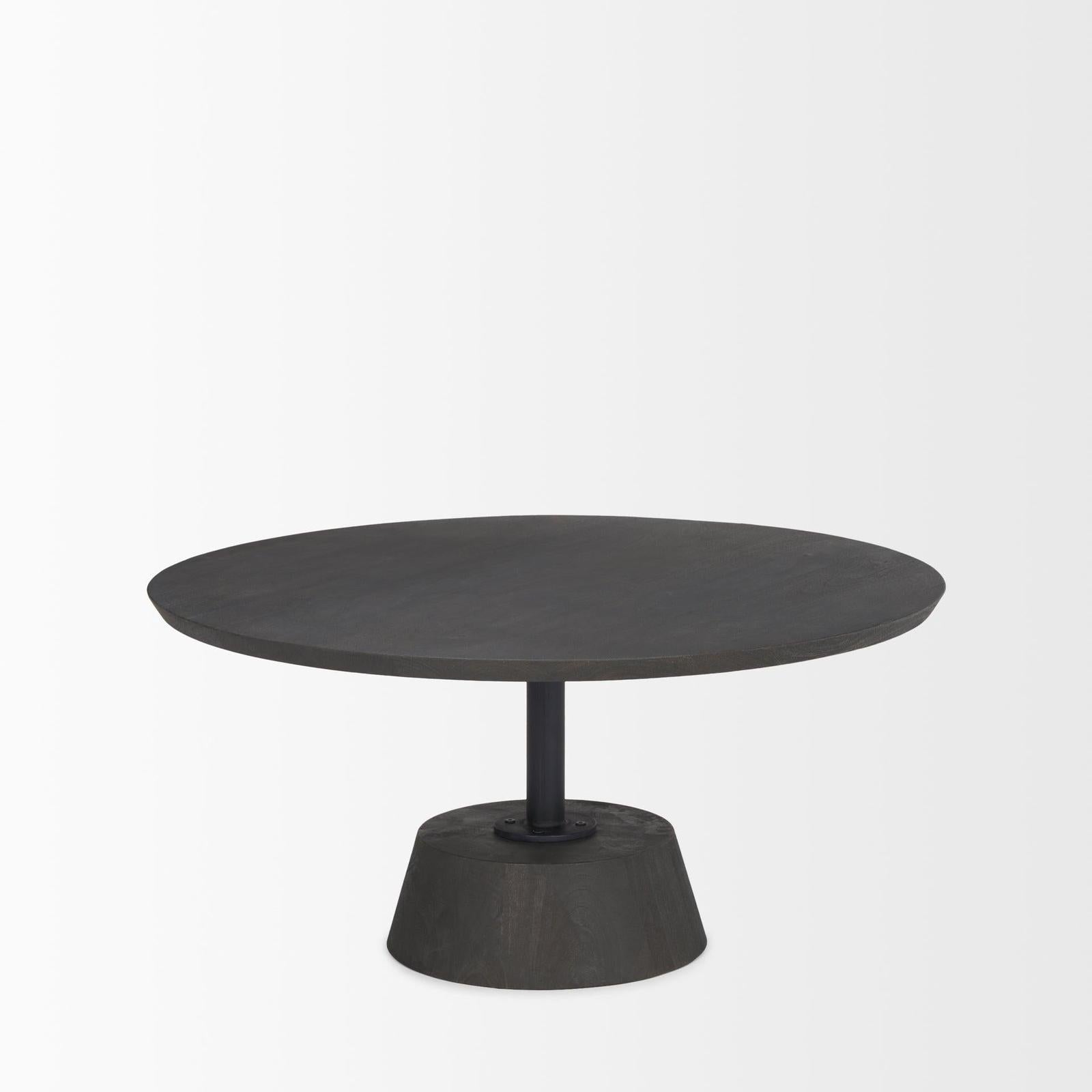 Mercana Maxwell Pedestal Base Round Coffee Table