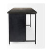 Mercana Dimitra Dark Iron W/Glass Doors Kitchen Island Clearance