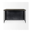 Mercana Dimitra Dark Iron W/Glass Doors Kitchen Island Clearance
