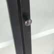 Mercana Dimitra Dark Iron W/Glass Doors Kitchen Island Clearance
