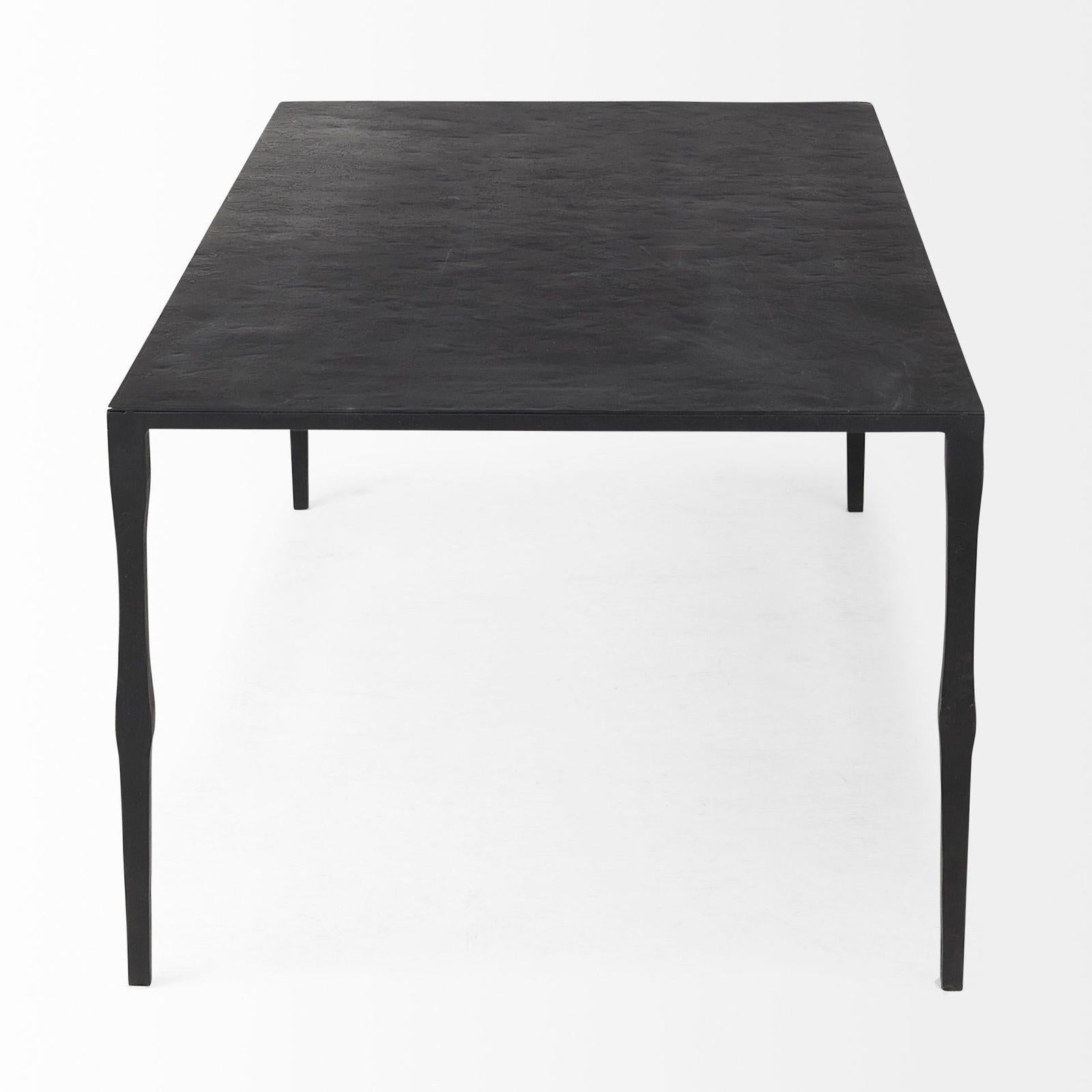Mercana Timothy Ebony Black Iron Coffee Table