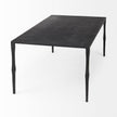 Mercana Timothy Ebony Black Iron Coffee Table