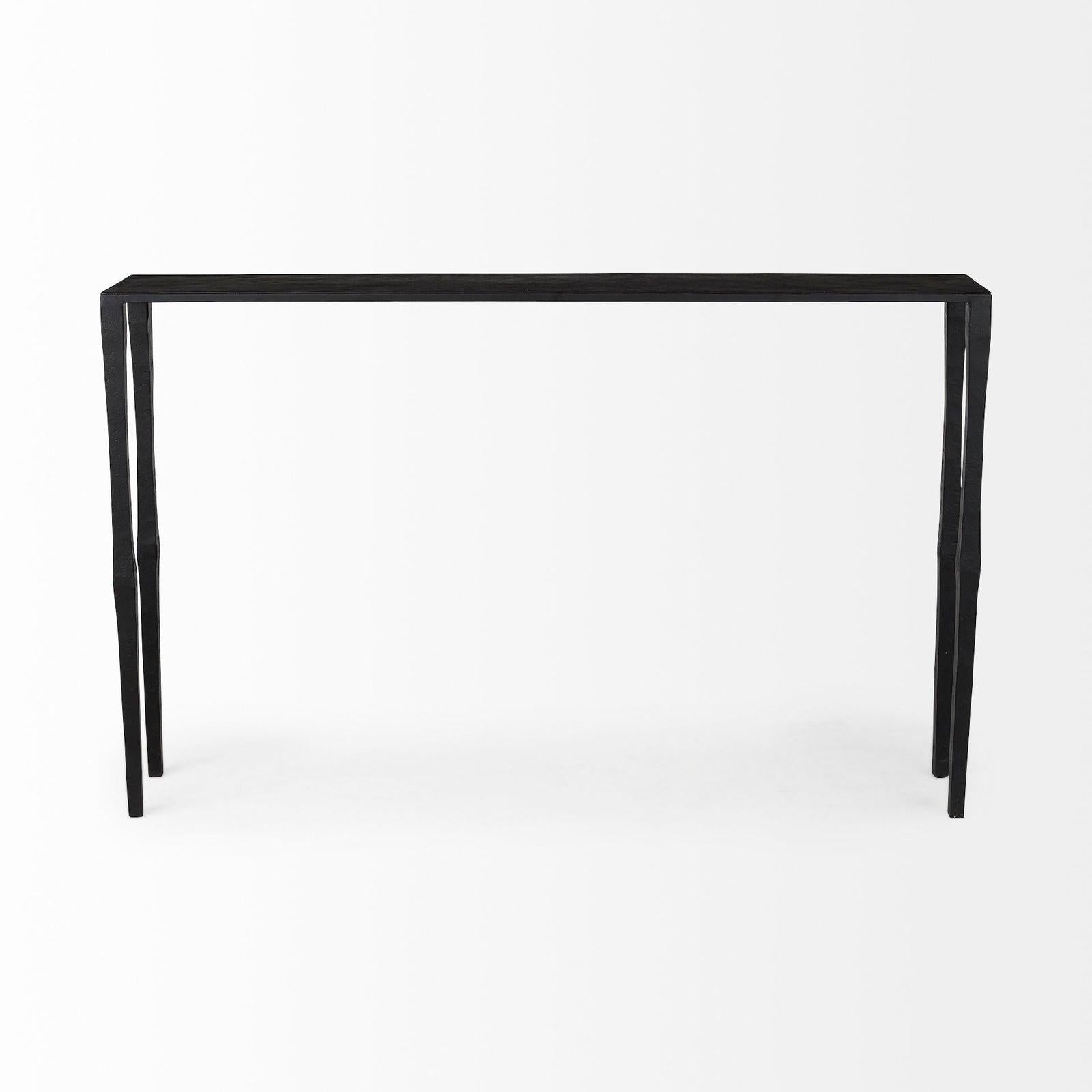 Mercana Timothy Ebony Black Iron Coffee Table