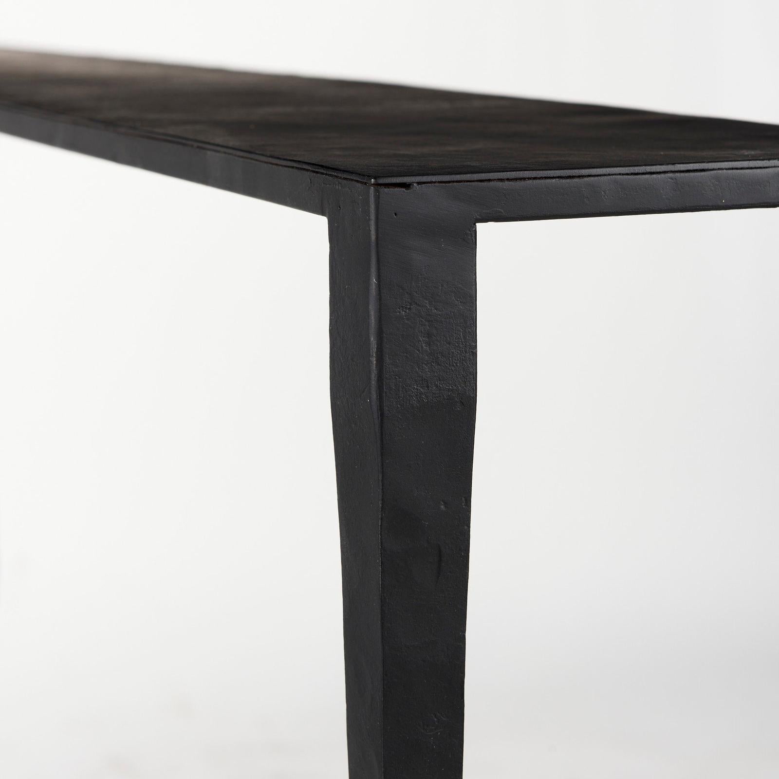 Mercana Timothy Ebony Black Iron Coffee Table