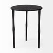 Mercana Timothy Ebony Black Iron Side Table