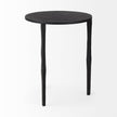 Mercana Timothy Ebony Black Iron Side Table