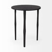 Mercana Timothy Ebony Black Iron Side Table