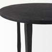 Mercana Timothy Ebony Black Iron Side Table
