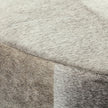 Mercana Zahavi Grey-toned Hair-on-hide Ottoman