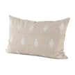 Mercana Enya Beige and Cream Fabric Patterned Decorative Pillow Cover