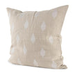 Mercana Enya Beige and Cream Fabric Patterned Decorative Pillow Cover