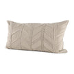 Mercana Ivivva Beige Fabric Textured Decorative Pillow Cover Clearance