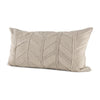 Mercana Ivivva Beige Fabric Textured Decorative Pillow Cover Clearance