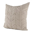 Mercana Ivivva Beige Fabric Textured Decorative Pillow Cover Clearance
